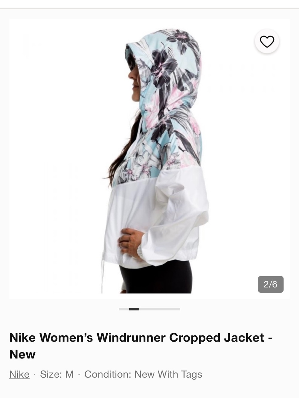 Nike Women’s Windrunner Cropped Jacket - S - Picture 2 of 2